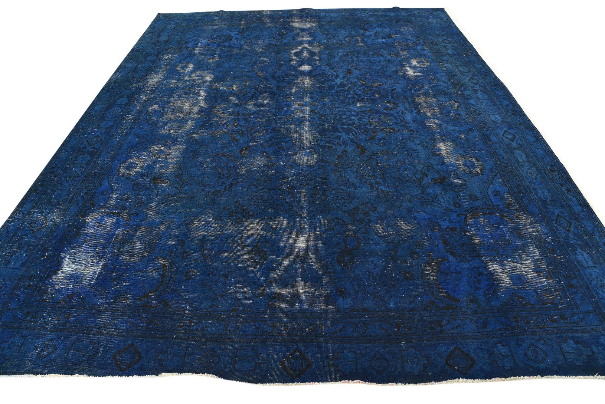 9' 7 x 12' 5 Hand Knotted Ultra Vintage Persian Wool Rug