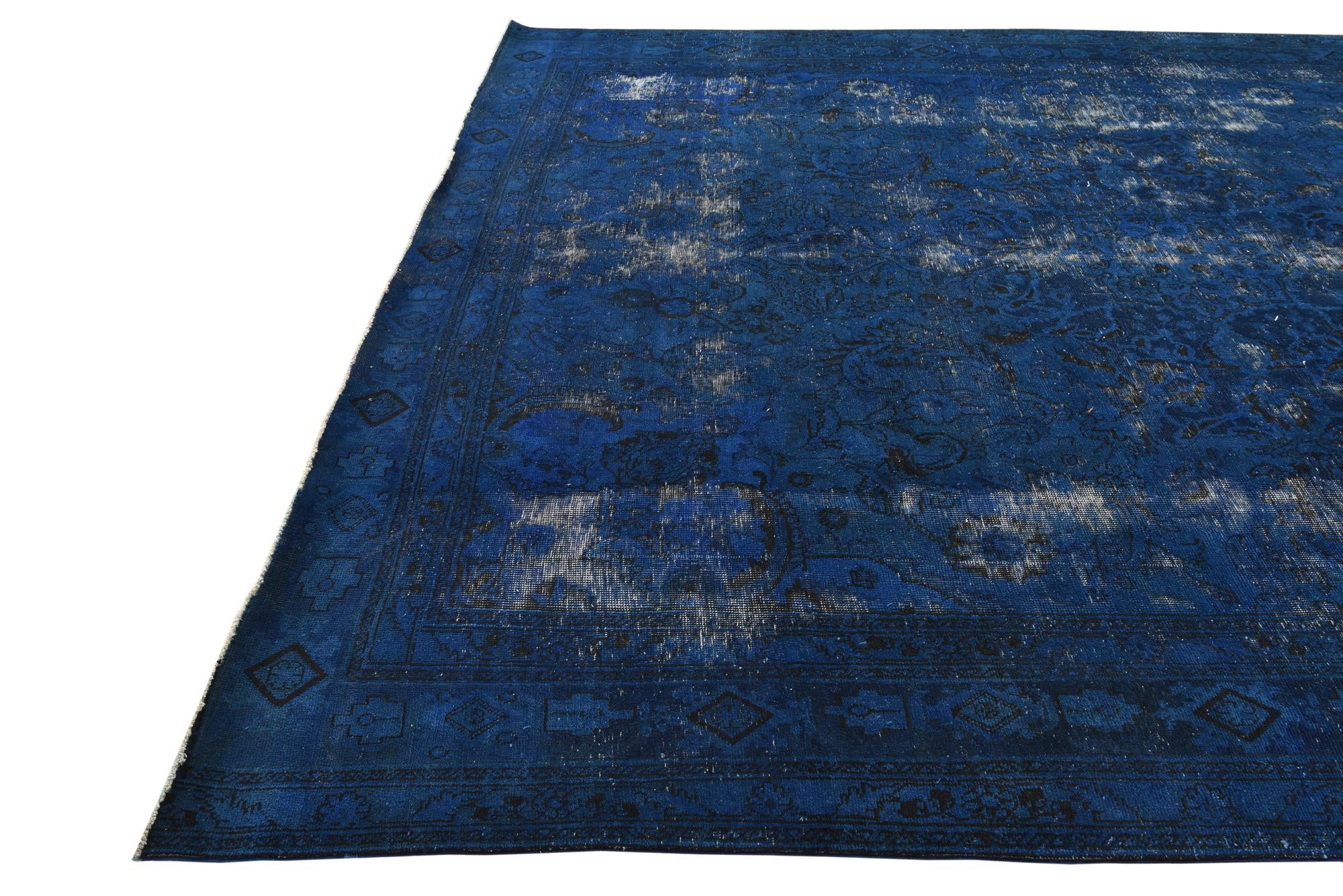 9' 7 x 12' 5 Hand Knotted Ultra Vintage Persian Wool Rug