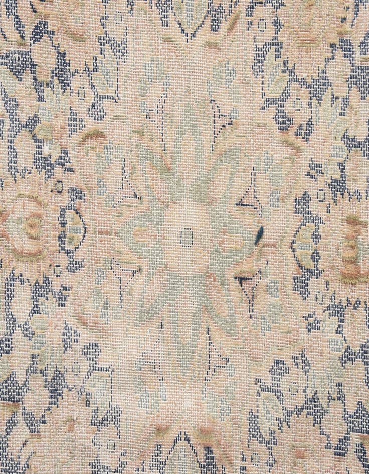 Detail image of 8' 10 x 12' 9 Hand Knotted Ultra Vintage Persian Wool Rug