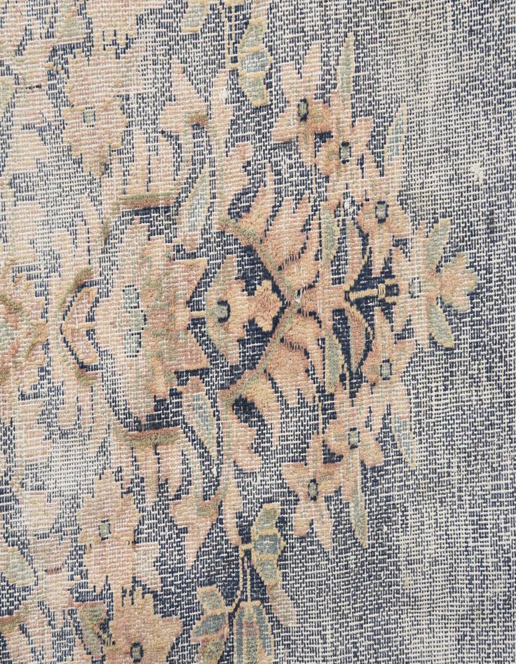Detail image of 8' 10 x 12' 9 Hand Knotted Ultra Vintage Persian Wool Rug