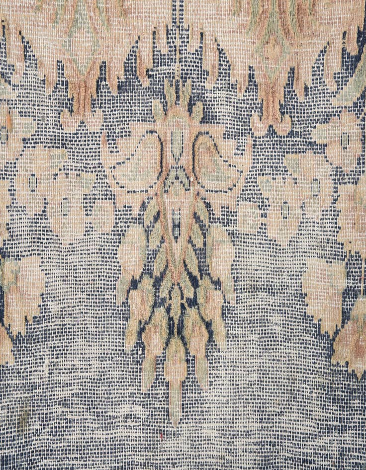 Detail image of 8' 10 x 12' 9 Hand Knotted Ultra Vintage Persian Wool Rug