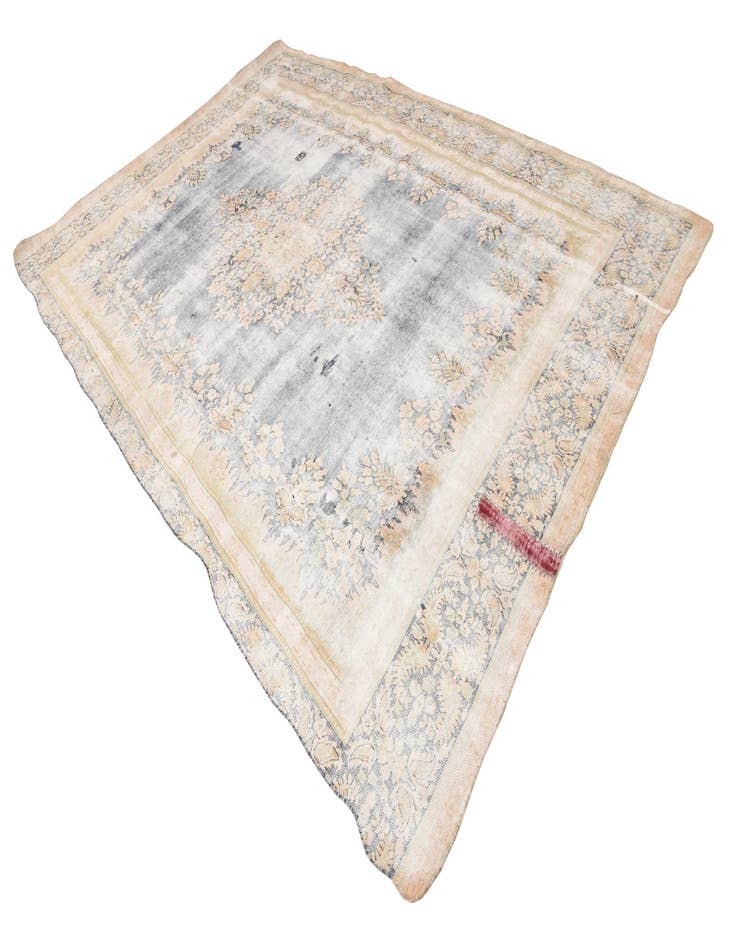 Detail image of 8' 10 x 12' 9 Hand Knotted Ultra Vintage Persian Wool Rug