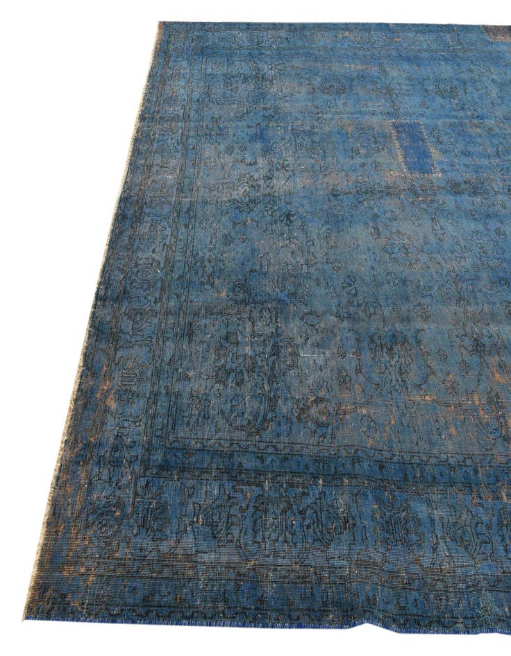 Detail image of 9' 7 x 10' 9  Hand Knotted Ultra Vintage Persian Wool Rug