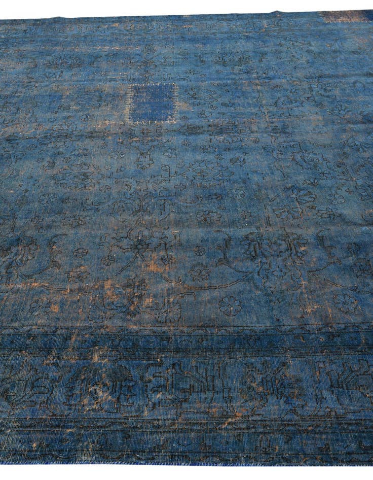 Detail image of 9' 7 x 10' 9  Hand Knotted Ultra Vintage Persian Wool Rug