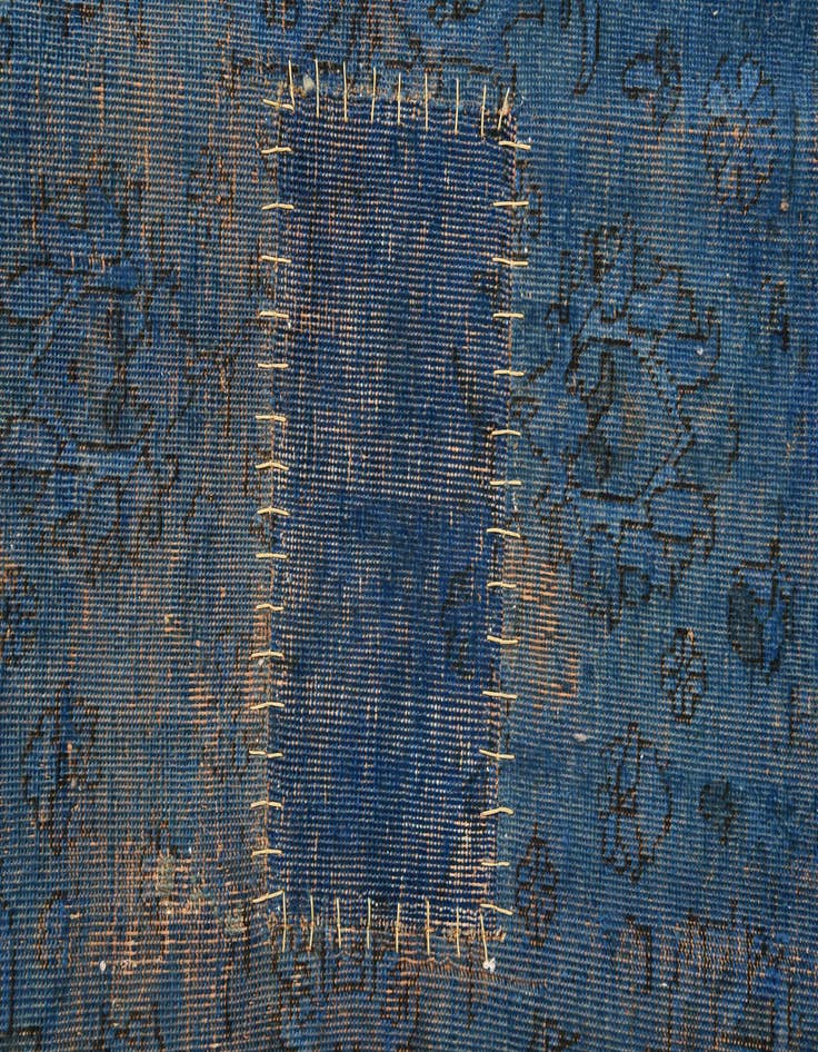 Detail image of 9' 7 x 10' 9  Hand Knotted Ultra Vintage Persian Wool Rug