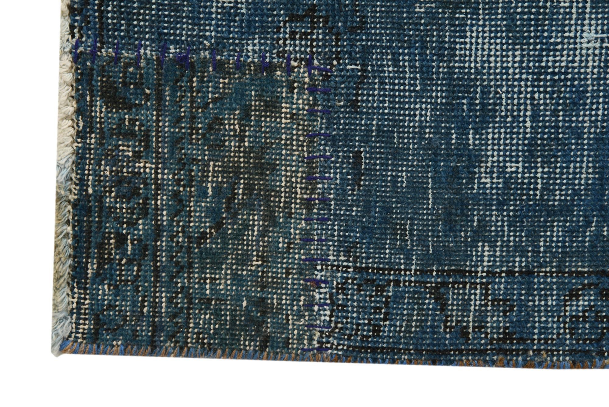 6' 4 x 9' 10 Hand Knotted Ultra Vintage Persian Wool Rug