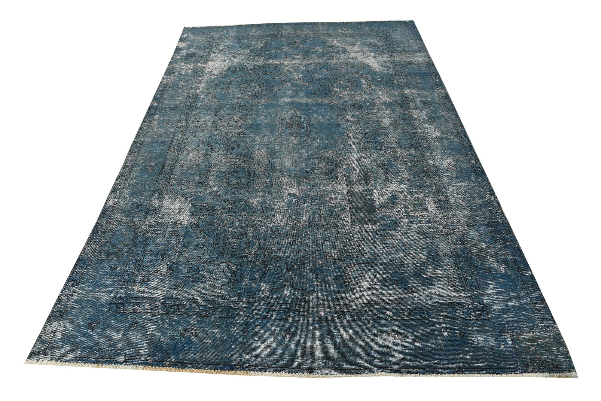 6' 4 x 9' 10 Hand Knotted Ultra Vintage Persian Wool Rug