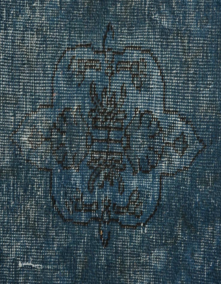 Detail image of 6' 4 x 9' 10  Hand Knotted Ultra Vintage Persian Wool Rug