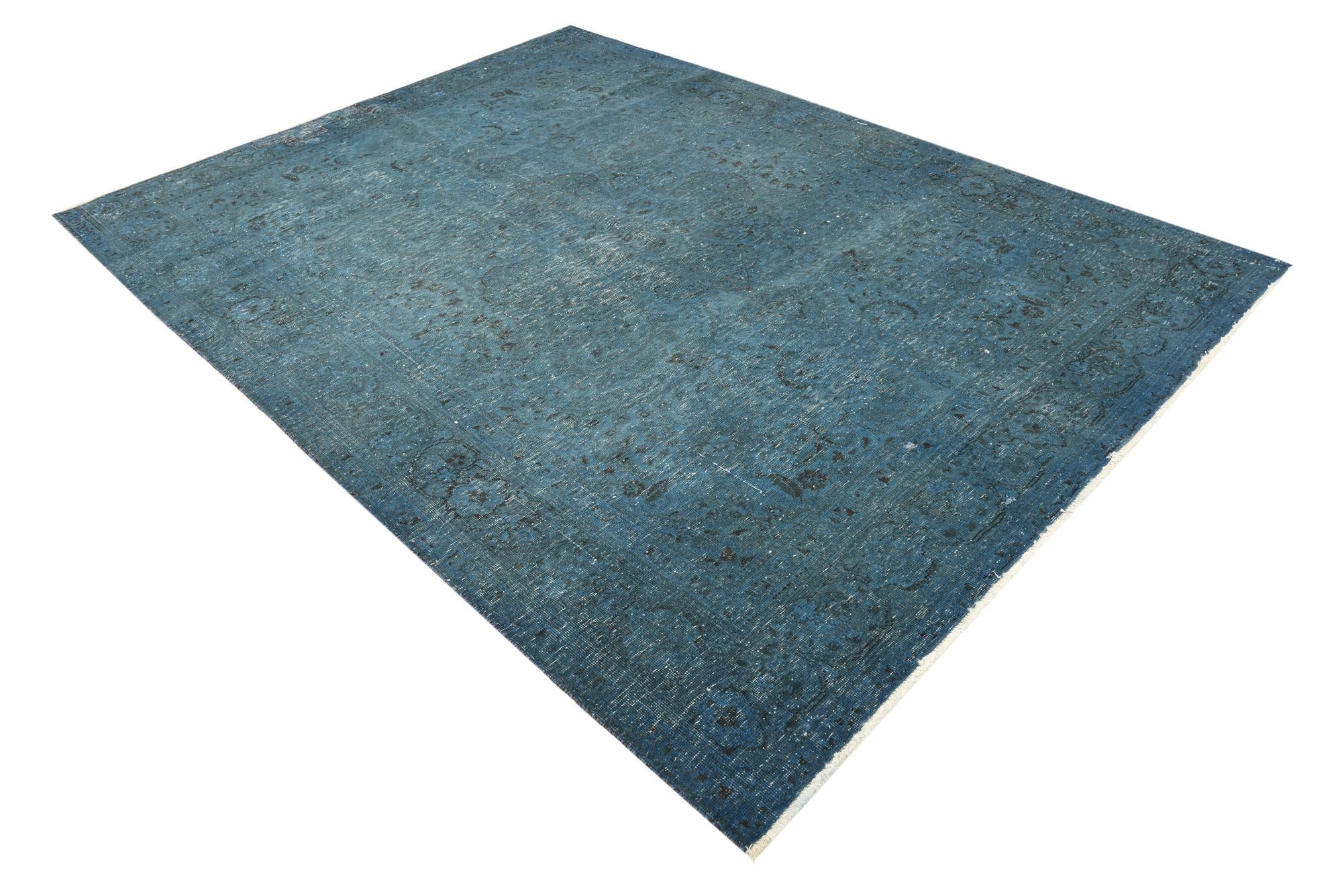6' 9 x 9' 4 Hand Knotted Ultra Vintage Persian Wool Rug