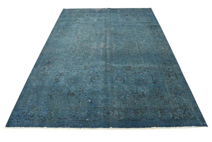 6' 9 x 9' 4 Hand Knotted Ultra Vintage Persian Wool Rug