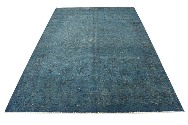 Detail image of 6' 9 x 9' 4 Hand Knotted Ultra Vintage Persian Wool Rug