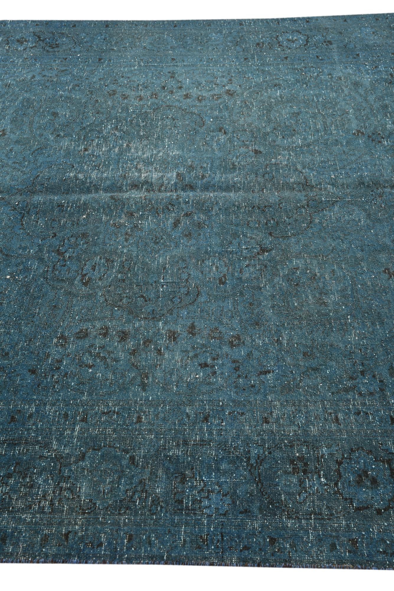 6' 9 x 9' 4 Hand Knotted Ultra Vintage Persian Wool Rug