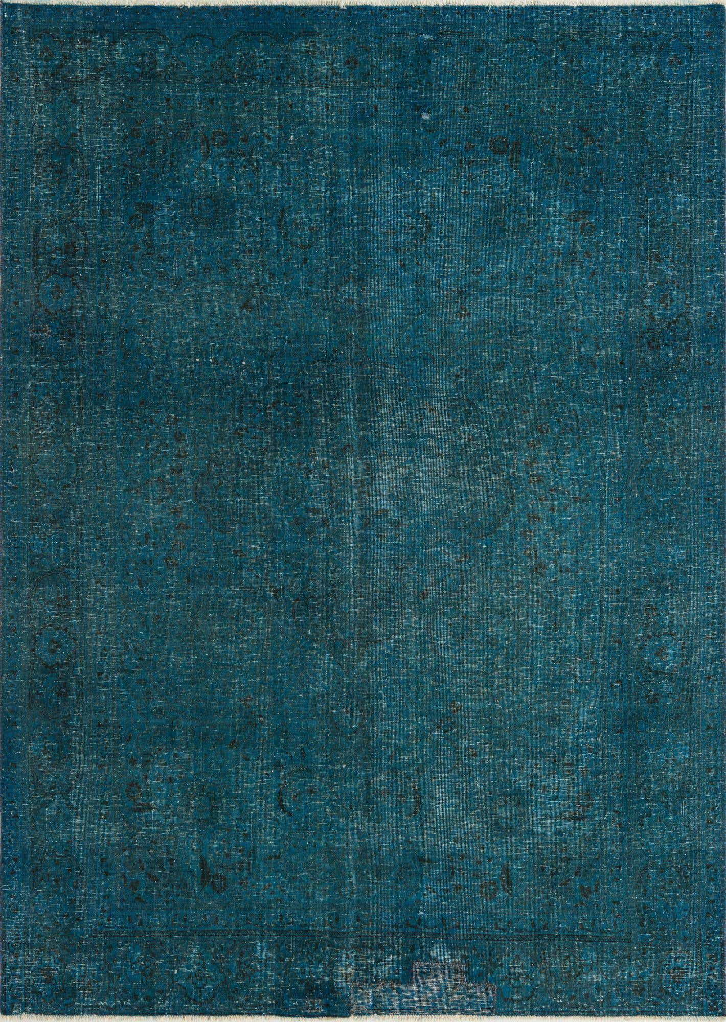 6' 9 x 9' 4 Hand Knotted Ultra Vintage Persian Wool Rug