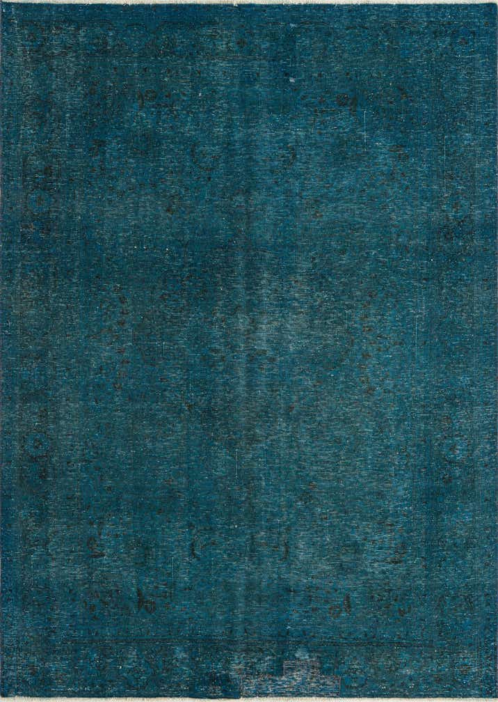 6' 9 x 9' 4 Hand Knotted Ultra Vintage Persian Wool Rug