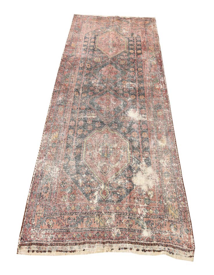 Detail image of 4' 6 x 7' 3  Hand Knotted Ultra Vintage Persian Wool Rug