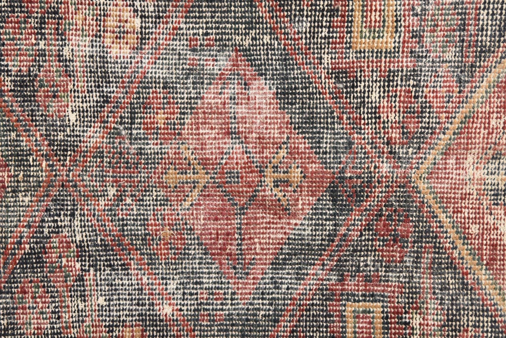 4' 6 x 7' 3 Hand Knotted Ultra Vintage Persian Wool Rug