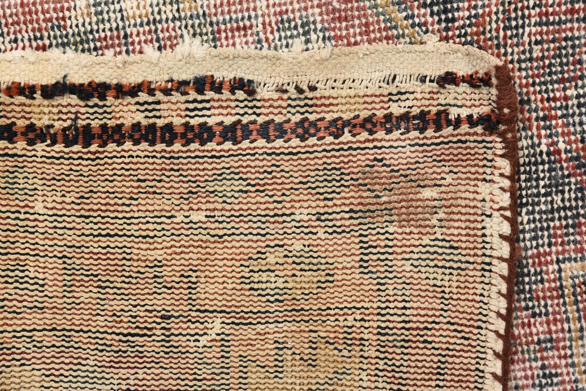 4' 6 x 7' 3 Hand Knotted Ultra Vintage Persian Wool Rug
