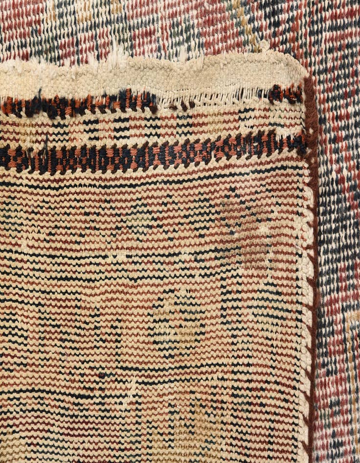 Detail image of 4' 6 x 7' 3  Hand Knotted Ultra Vintage Persian Wool Rug