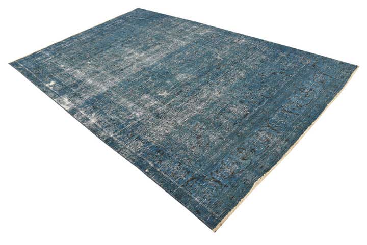6' 3 x 9' 8 Hand Knotted Ultra Vintage Persian Wool Rug