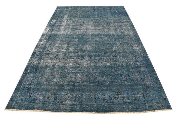 6' 3 x 9' 8 Hand Knotted Ultra Vintage Persian Wool Rug