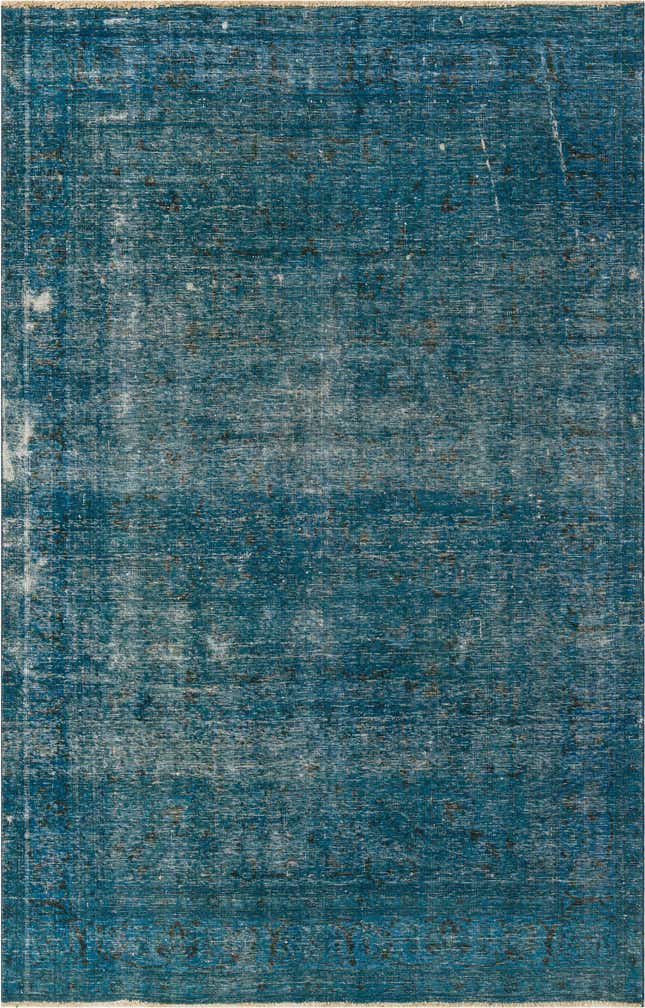 6' 3 x 9' 8 Hand Knotted Ultra Vintage Persian Wool Rug