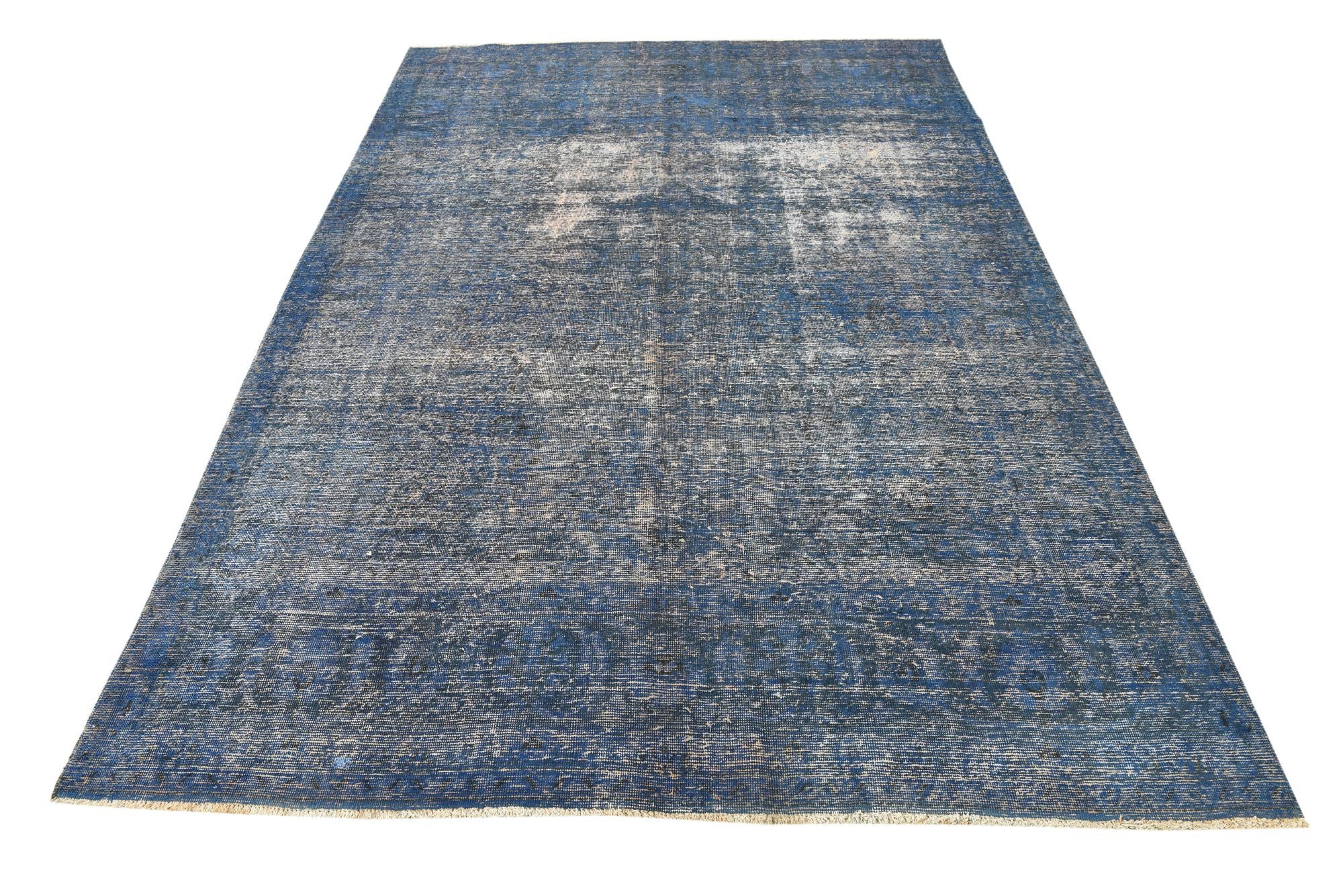6' 8 x 9' 10 Hand Knotted Ultra Vintage Persian Wool Rug