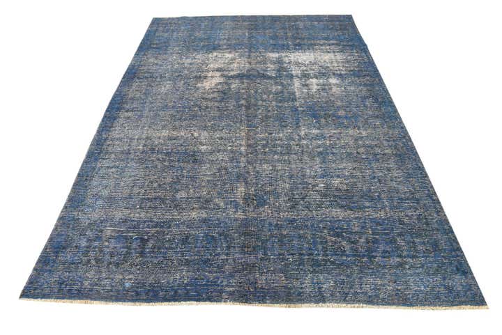 6' 8 x 9' 10 Hand Knotted Ultra Vintage Persian Wool Rug