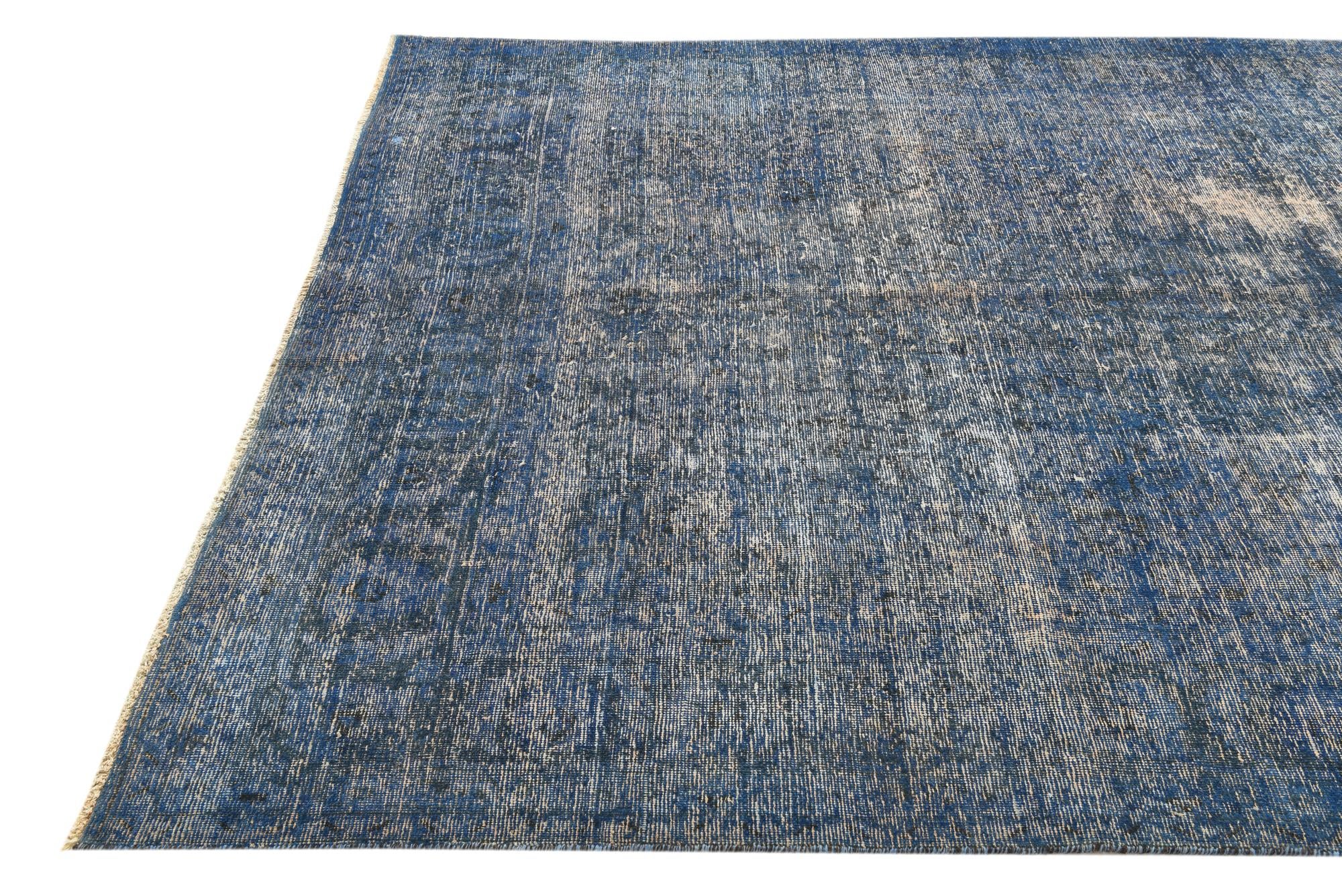 6' 8 x 9' 10 Hand Knotted Ultra Vintage Persian Wool Rug