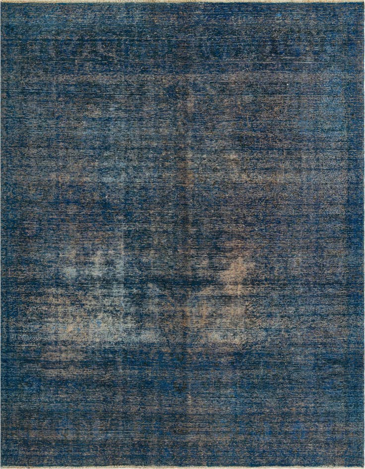 Detail image of 6' 8 x 9' 10 Hand Knotted Ultra Vintage Persian Wool Rug