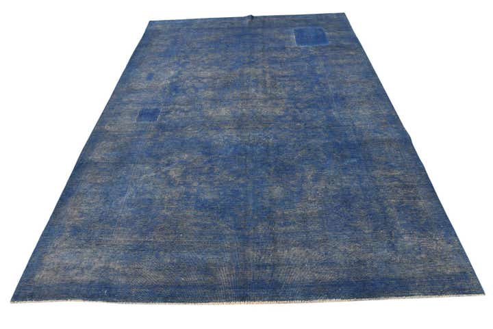 6' 5 x 9' 5 Hand Knotted Ultra Vintage Persian Wool Rug