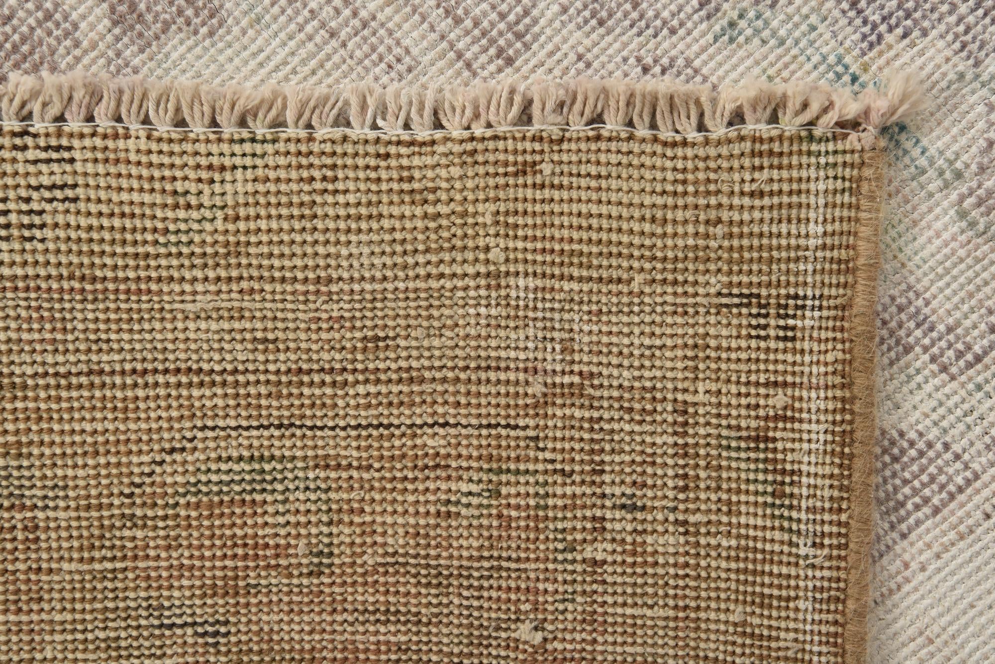 9' 9 x 12' 7 Hand Knotted Ultra Vintage Persian Wool Rug