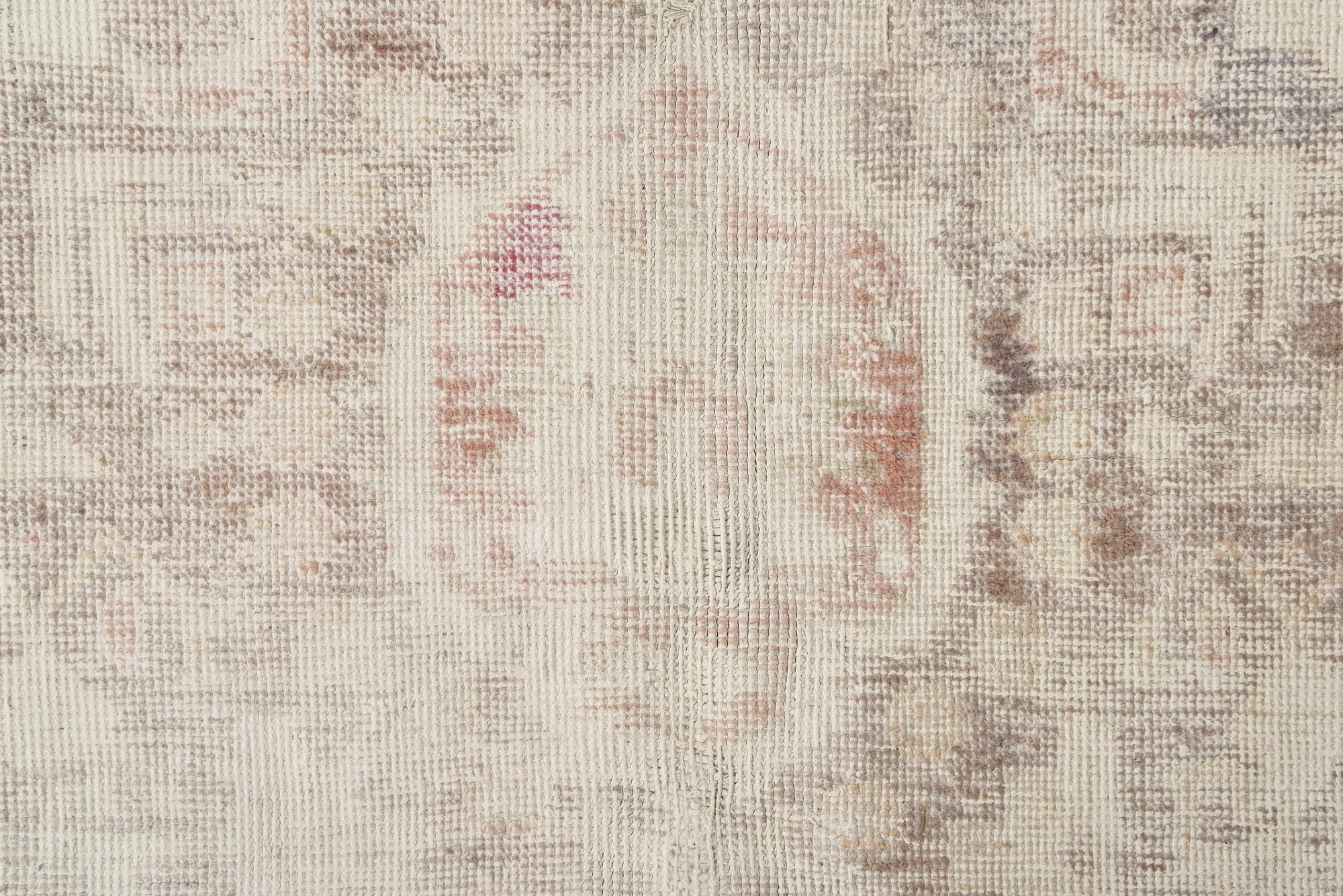 9' 9 x 12' 7 Hand Knotted Ultra Vintage Persian Wool Rug