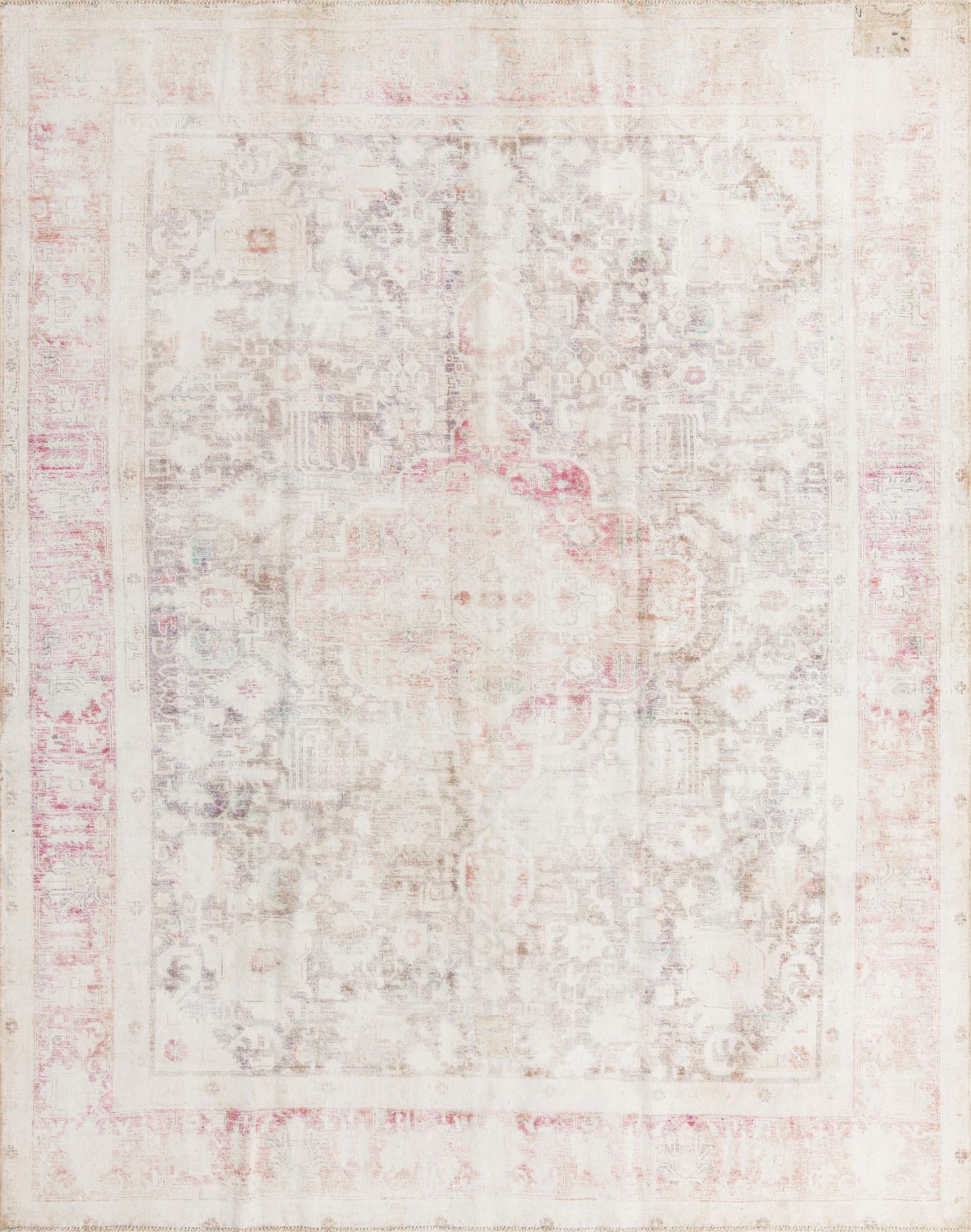 9' 9 x 12' 7 Hand Knotted Ultra Vintage Persian Wool Rug