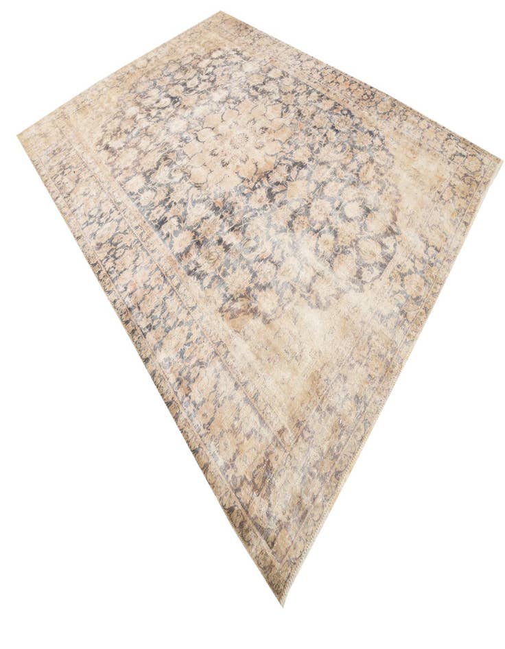 Detail image of 9' 3 x 12' 3  Hand Knotted Ultra Vintage Persian Wool Rug