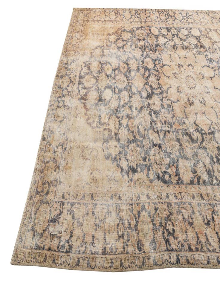 Detail image of 9' 3 x 12' 3  Hand Knotted Ultra Vintage Persian Wool Rug