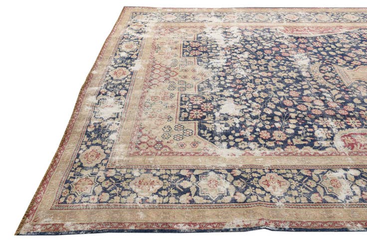 Detail image of 9' x 11' 8 Hand Knotted Ultra Vintage Persian Wool Rug