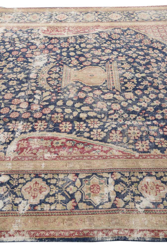 9' x 11' 8 Hand Knotted Ultra Vintage Persian Wool Rug