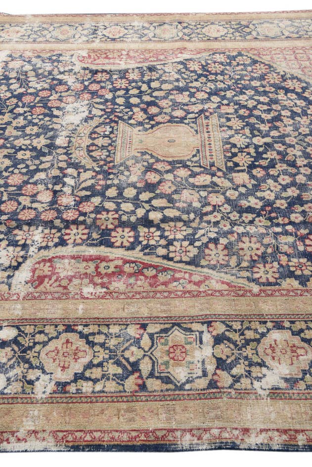 Detail image of 9' x 11' 8 Hand Knotted Ultra Vintage Persian Wool Rug