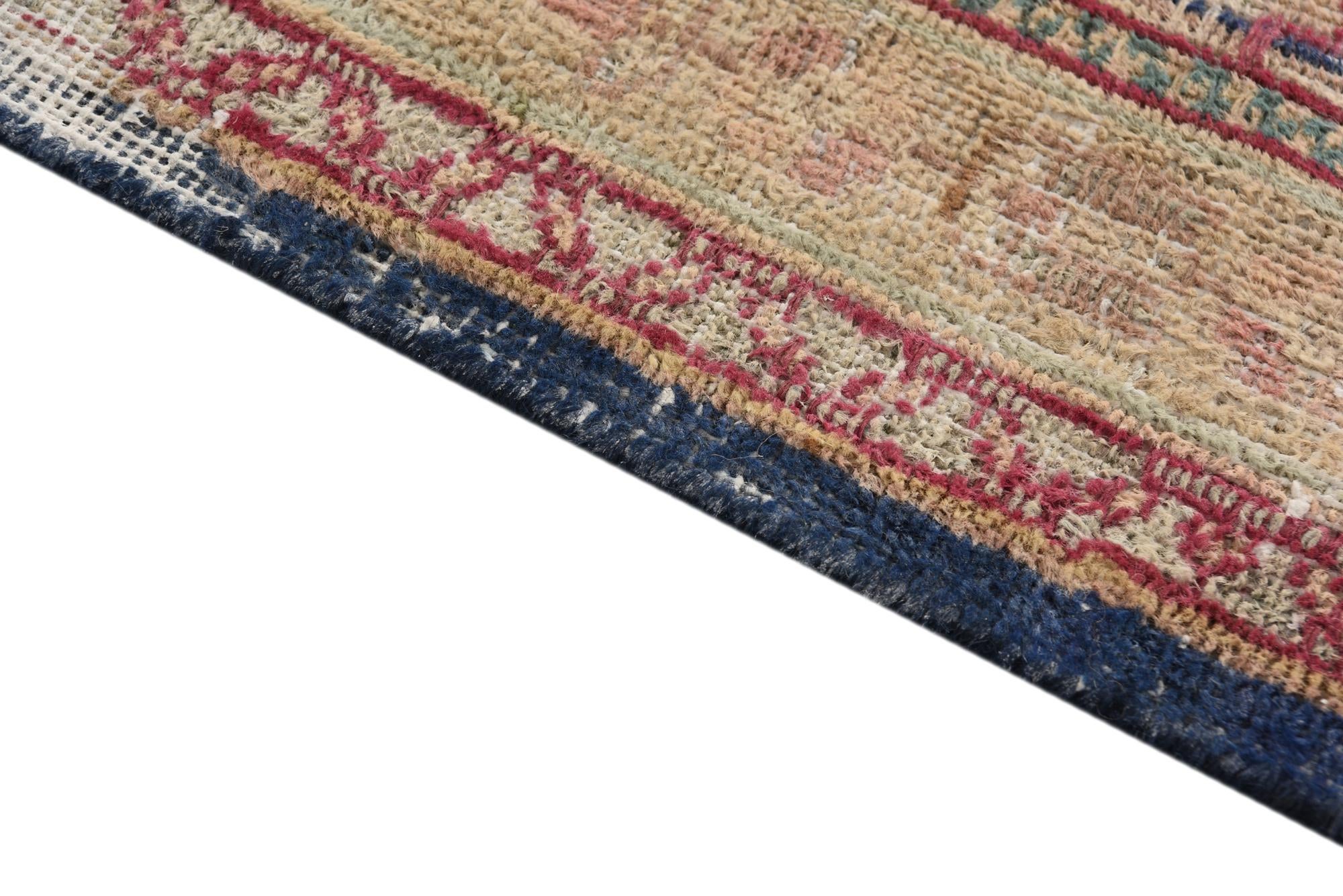 9' x 11' 8 Hand Knotted Ultra Vintage Persian Wool Rug