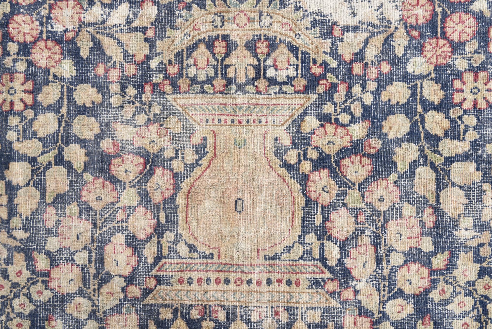 9' x 11' 8 Hand Knotted Ultra Vintage Persian Wool Rug