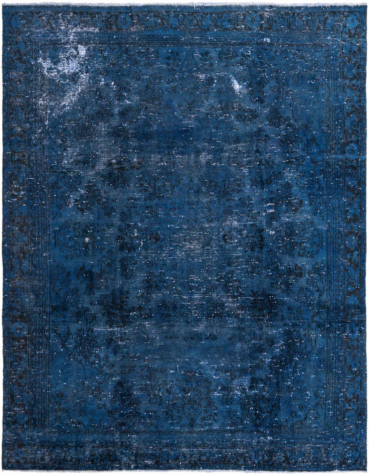 Detail image of 8' 1 x 10' 9 Hand Knotted Ultra Vintage Persian Wool Rug