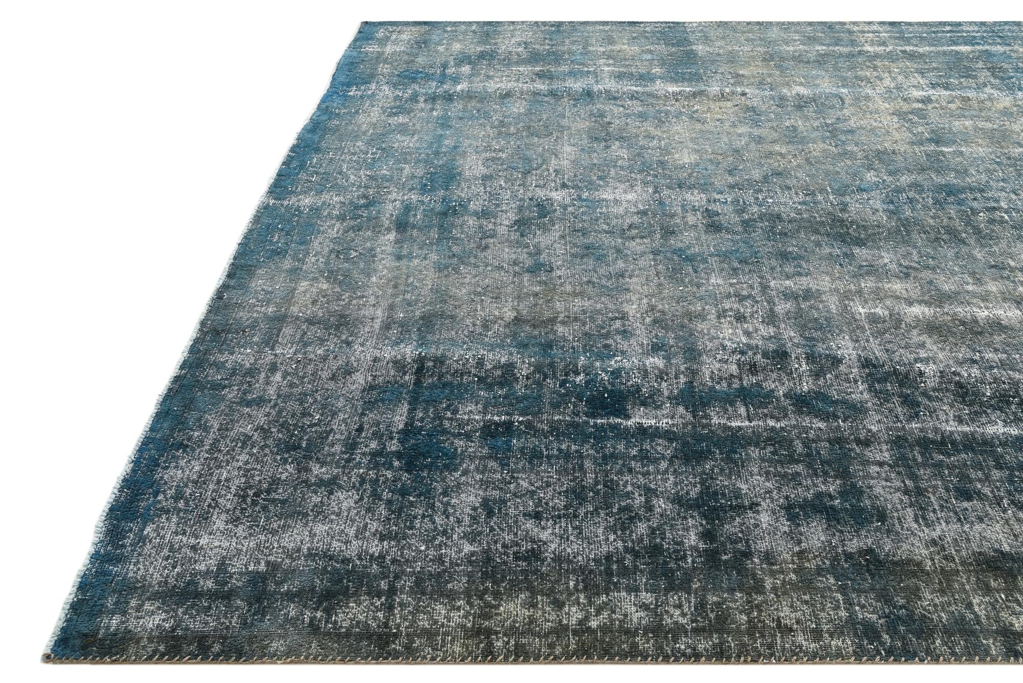 9' 9 x 12' 6 Hand Knotted Ultra Vintage Persian Wool Rug