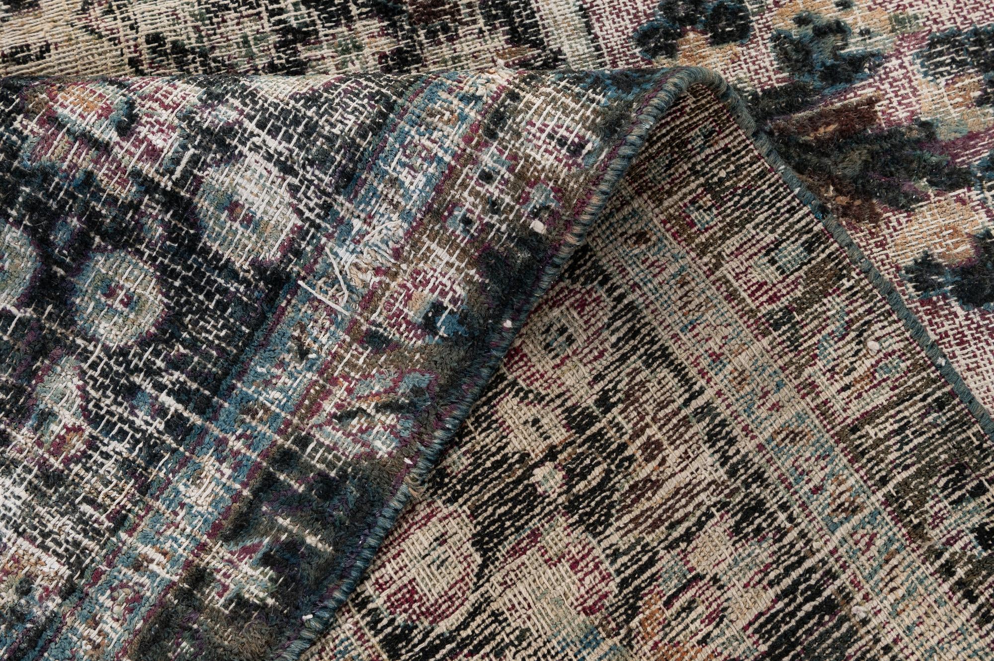 10' 1 x 13' 4 Hand Knotted Ultra Vintage Persian Wool Rug
