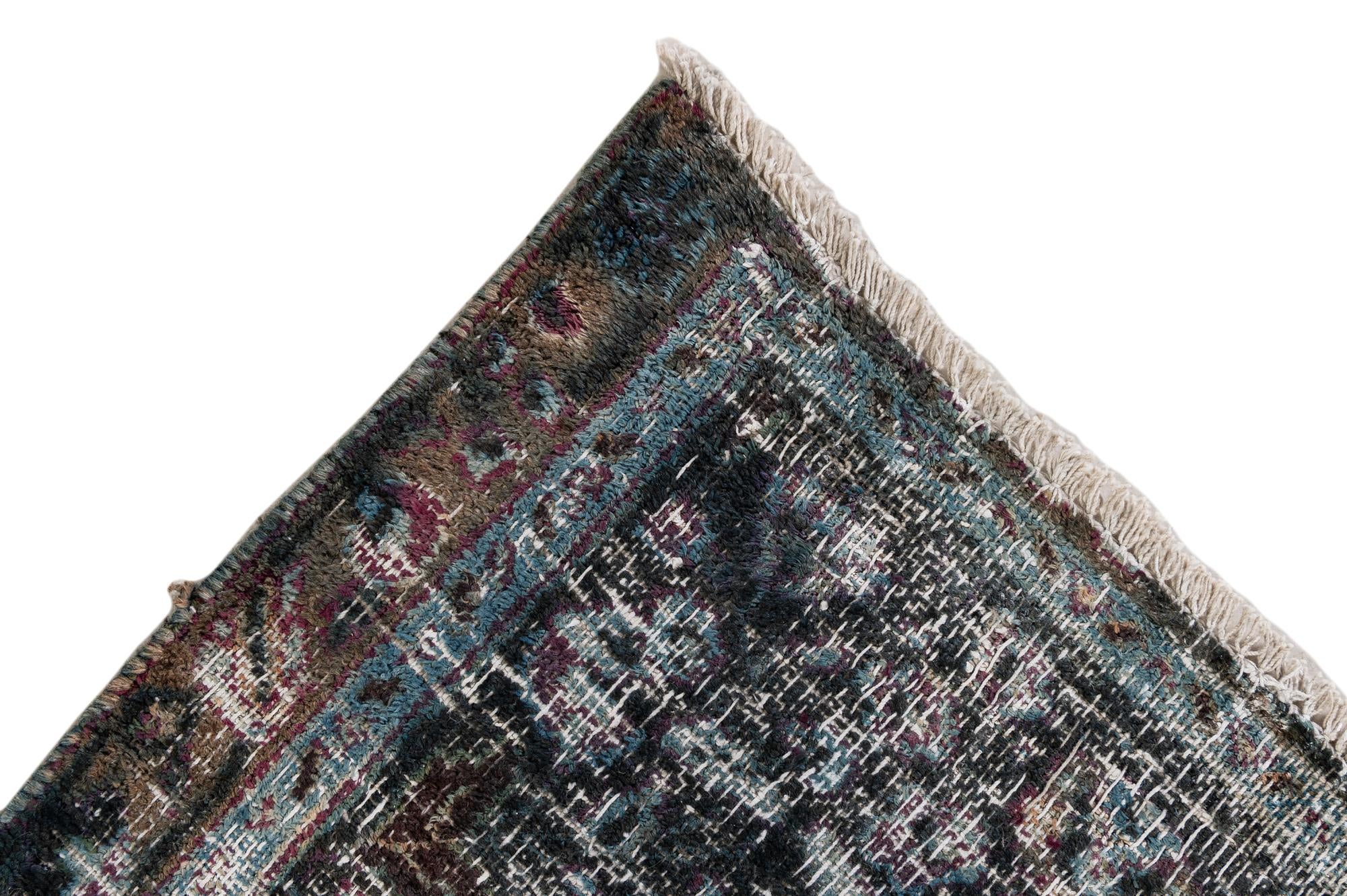 10' 1 x 13' 4 Hand Knotted Ultra Vintage Persian Wool Rug