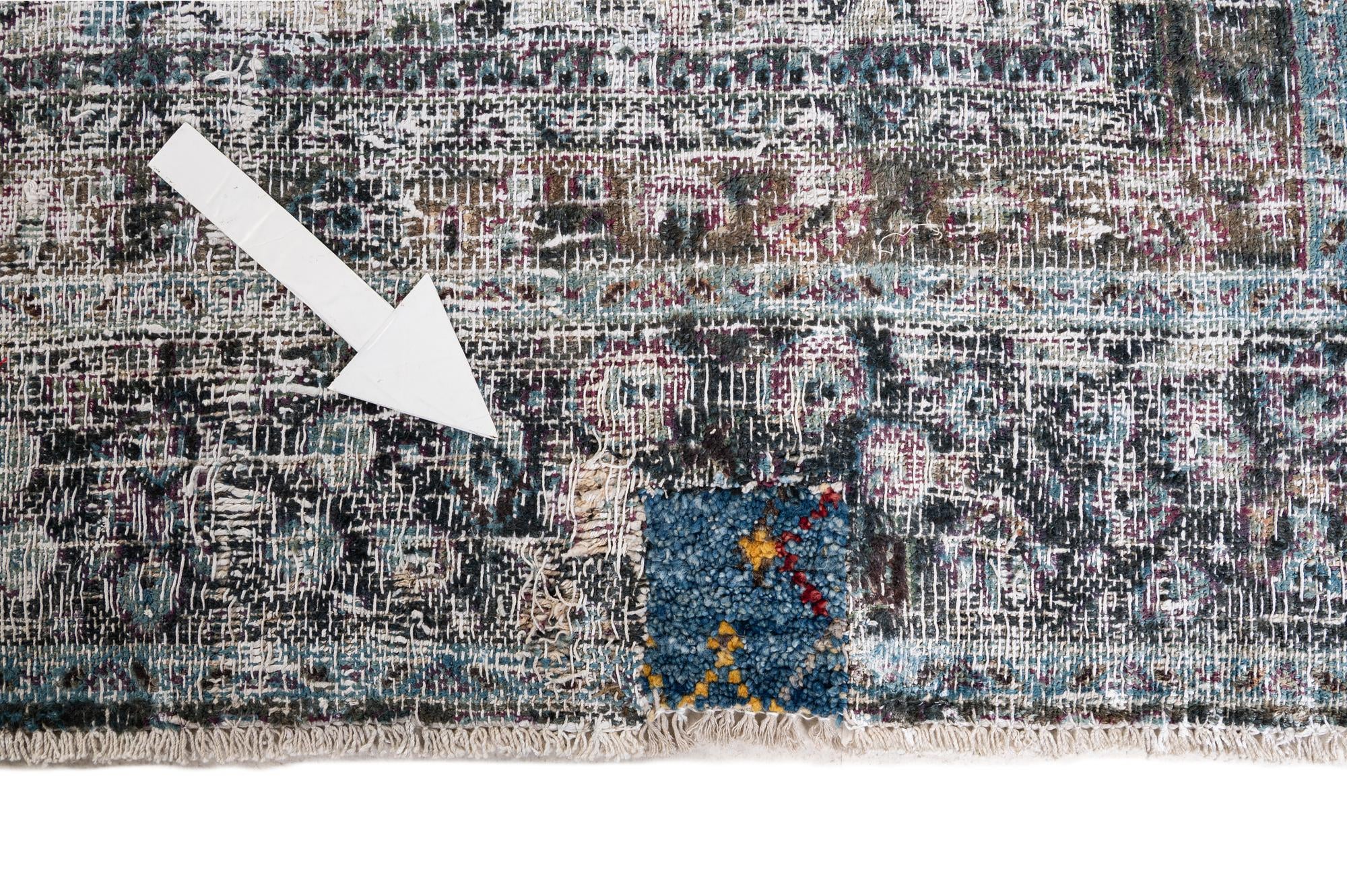 10' 1 x 13' 4 Hand Knotted Ultra Vintage Persian Wool Rug
