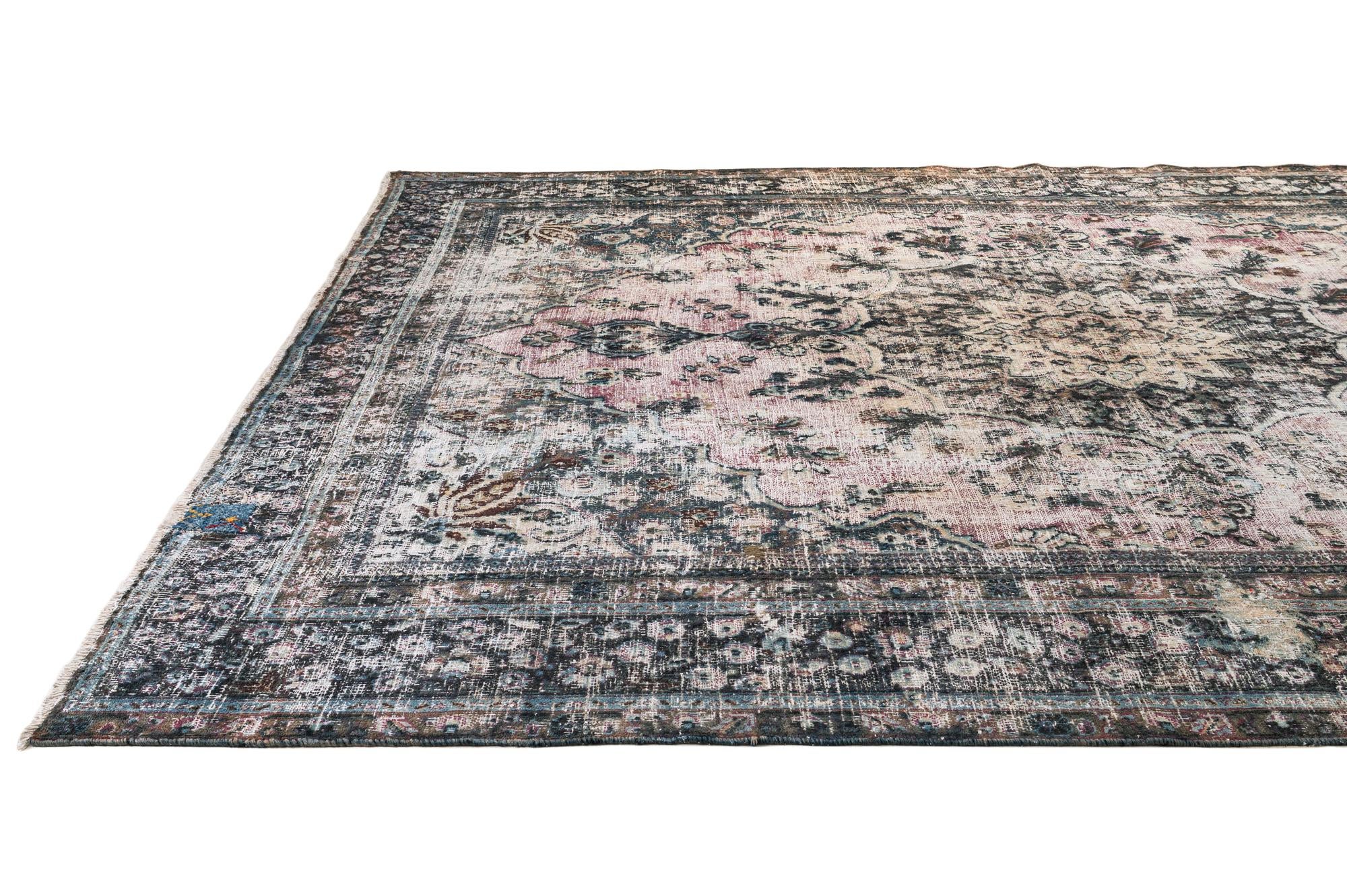 10' 1 x 13' 4 Hand Knotted Ultra Vintage Persian Wool Rug