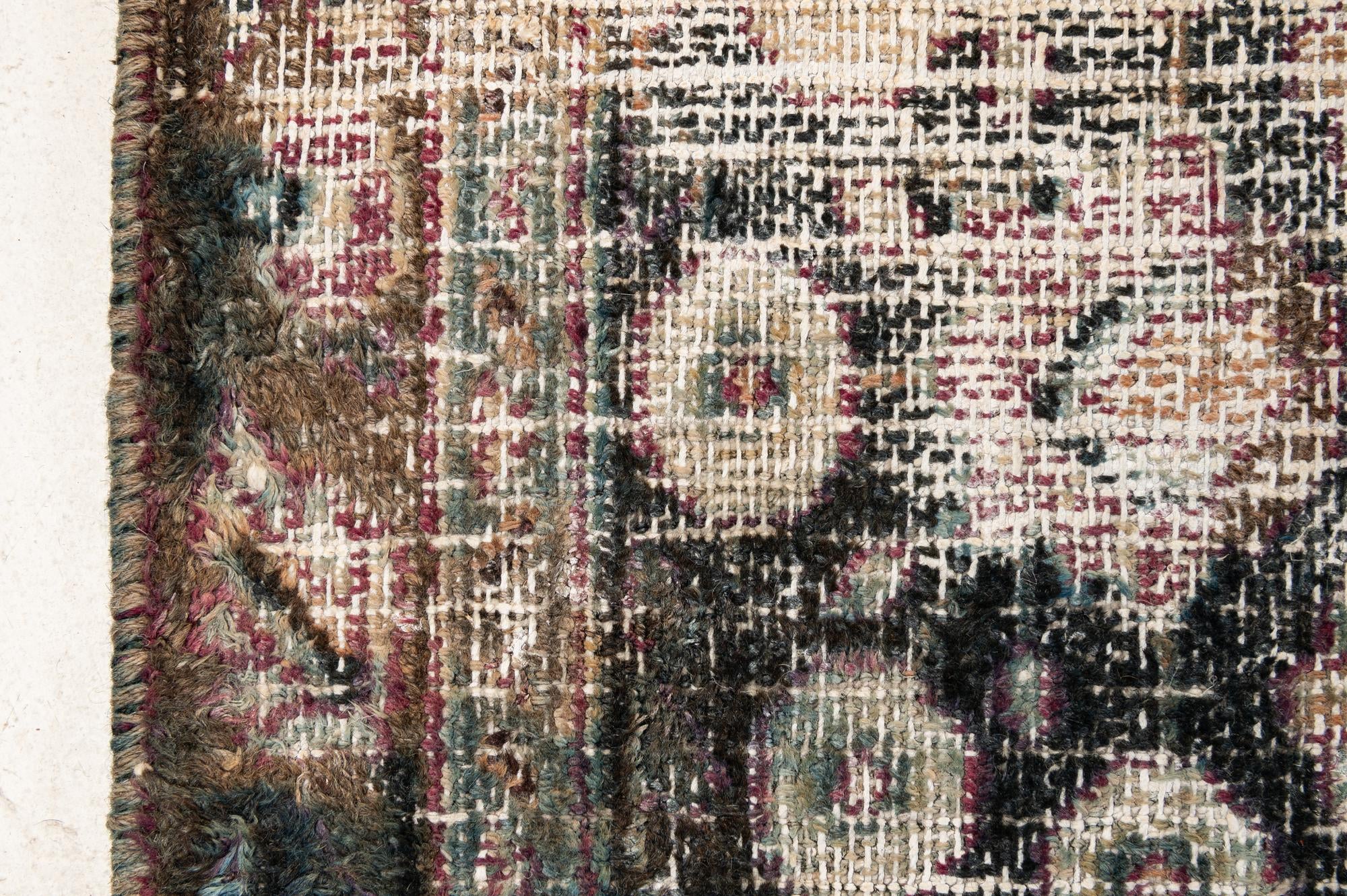 10' 1 x 13' 4 Hand Knotted Ultra Vintage Persian Wool Rug
