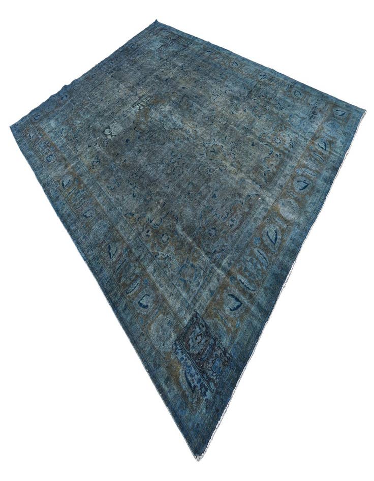 Detail image of 9' 7 x 12' 8  Hand Knotted Ultra Vintage Persian Wool Rug