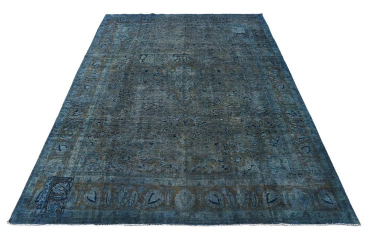 Detail image of 9' 7 x 12' 8 Hand Knotted Ultra Vintage Persian Wool Rug