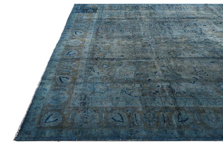 Detail image of 9' 7 x 12' 8 Hand Knotted Ultra Vintage Persian Wool Rug